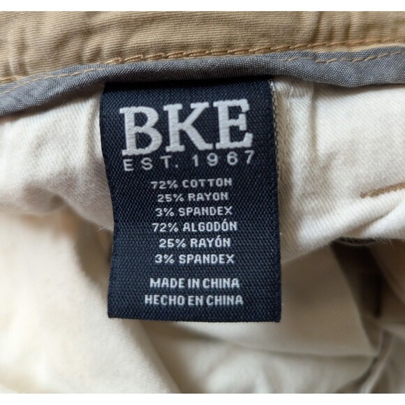 BKE Tyler Pants Size 31X32 Chino Straight Stretch Khaki Preppy Casual - Picture 8 of 12